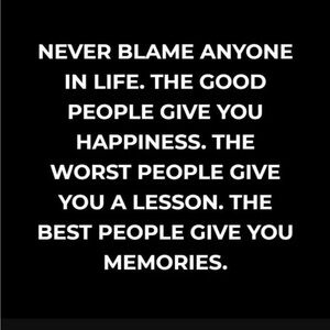 Never Blame